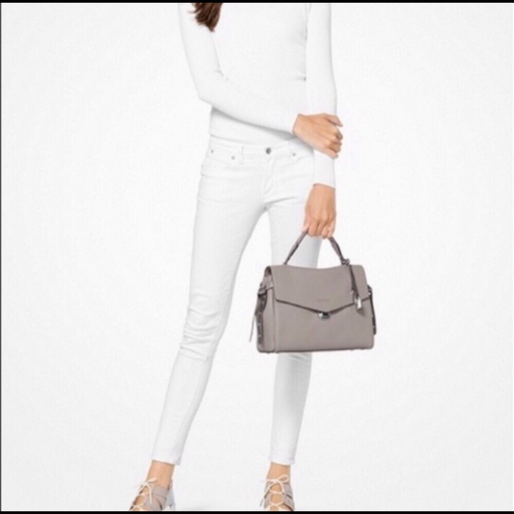 Michael Kors | Grey Pebbled Leather Bristol Satchel- Top Handle or Crossbody